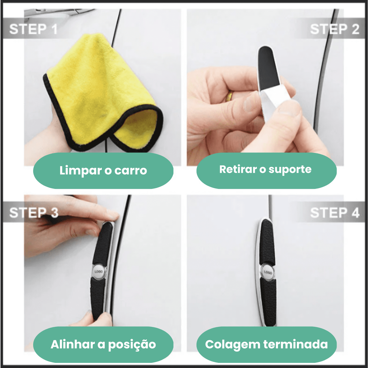 4 Para-choques para portas de automóveis