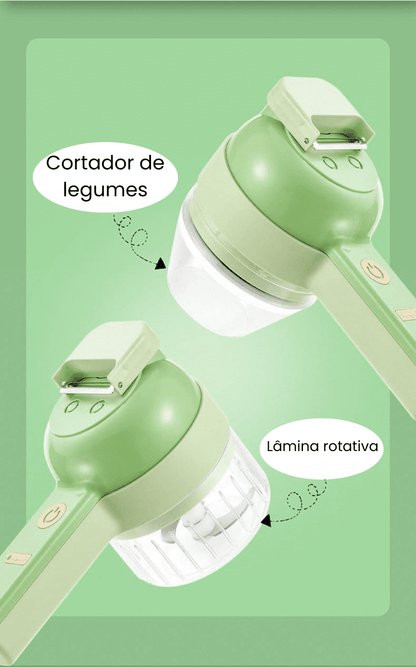 Cortador de Alimentos sem fios 4 em 1