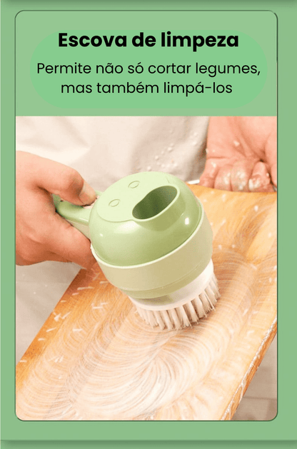 Cortador de Alimentos sem fios 4 em 1