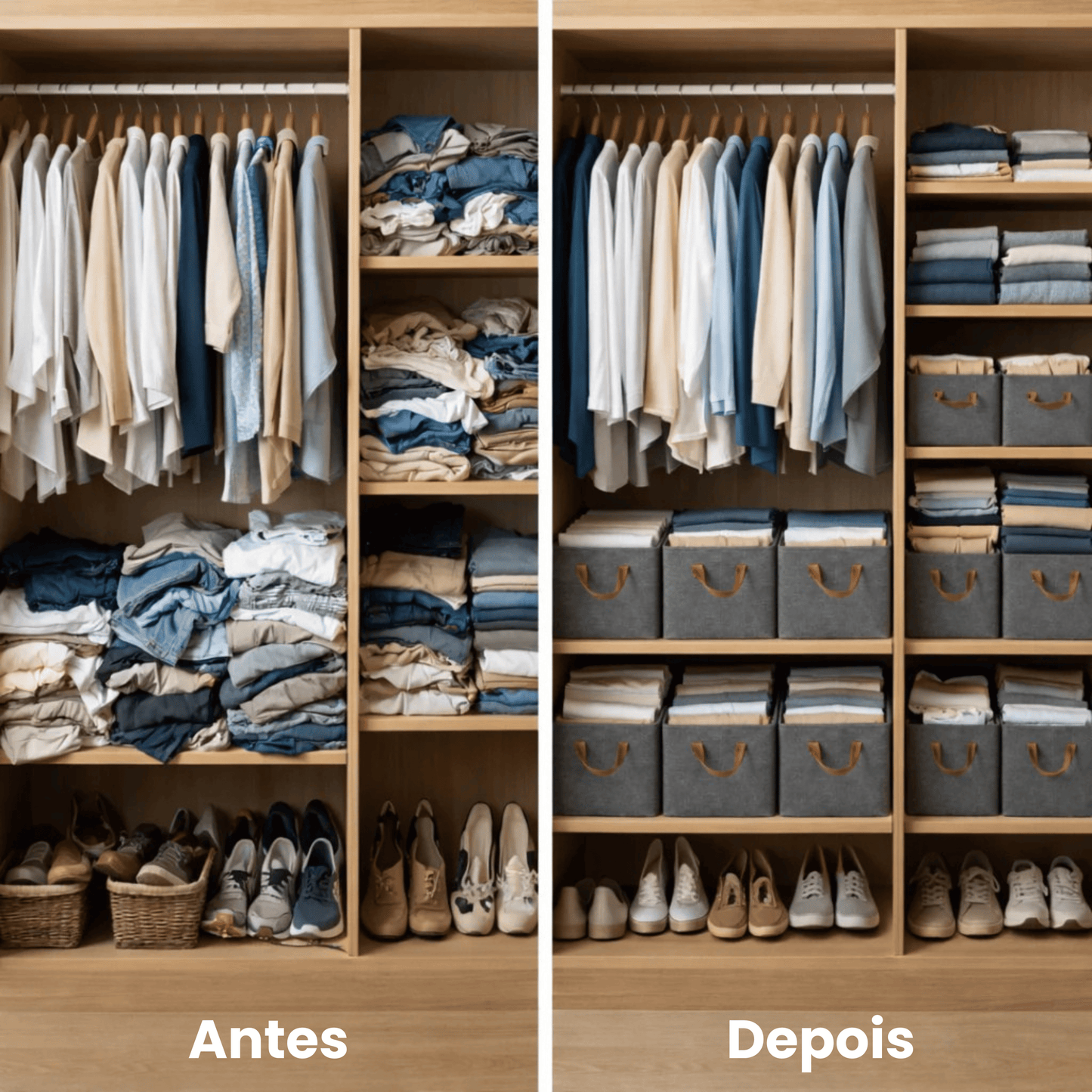 BoxyTidy™ - Caixa de Arrumação Dobrável Ultra Resistente