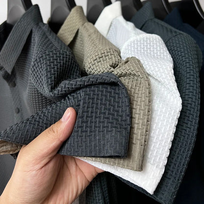 Polo de manga curta estilo tecido