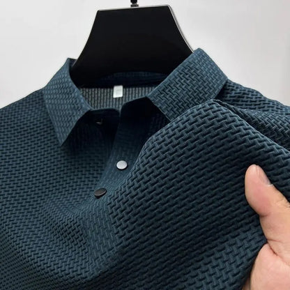 Polo de manga curta estilo tecido